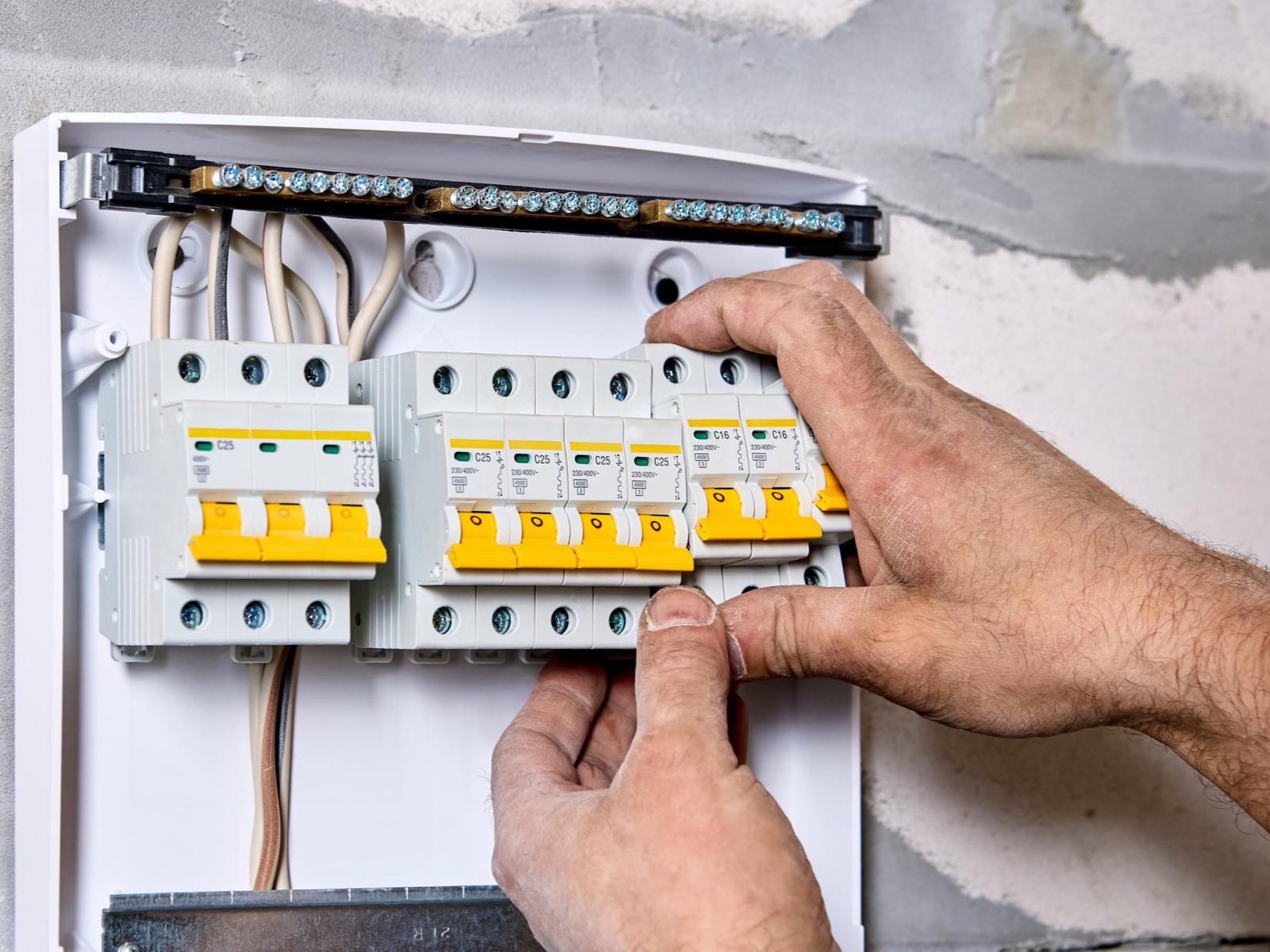 Electrical safety inspection in Los Angeles by A+ Electric & Plumbing, a licensed electrician.