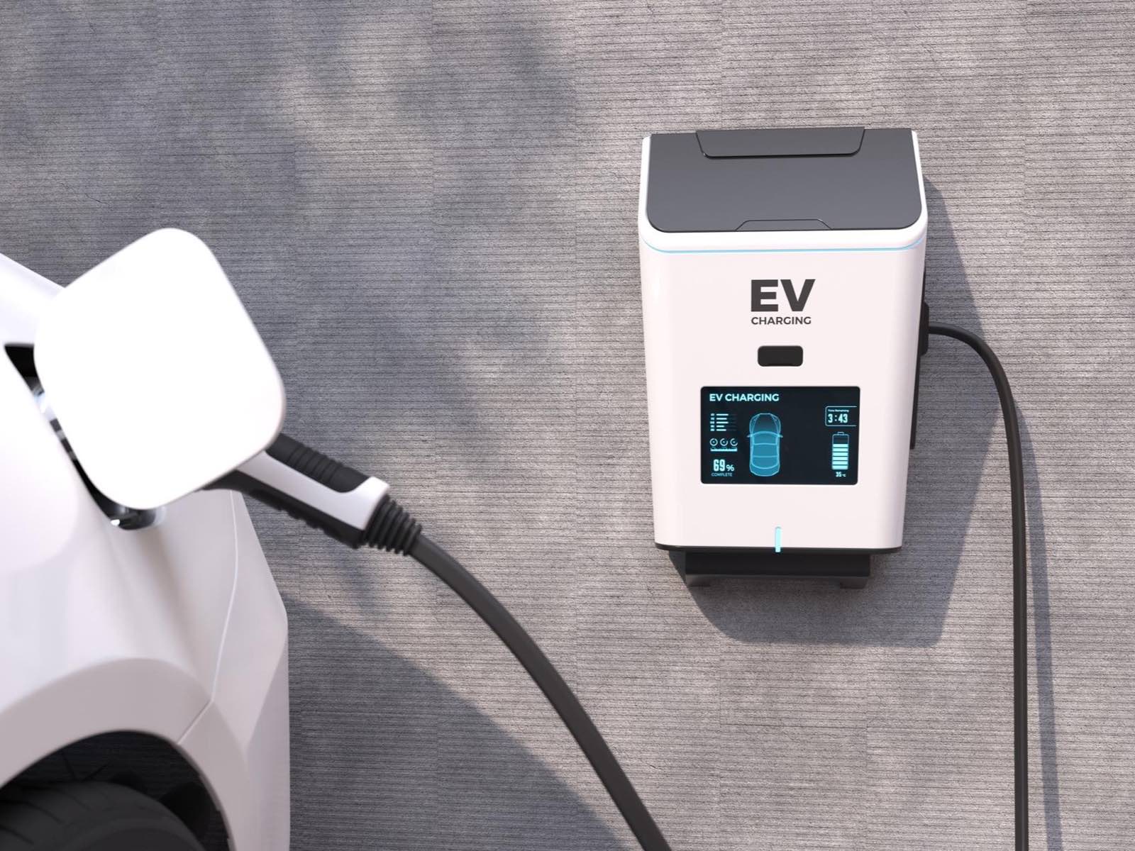 EV charger installation in Los Angeles by A+ Electric & Plumbing, a licensed electrician.