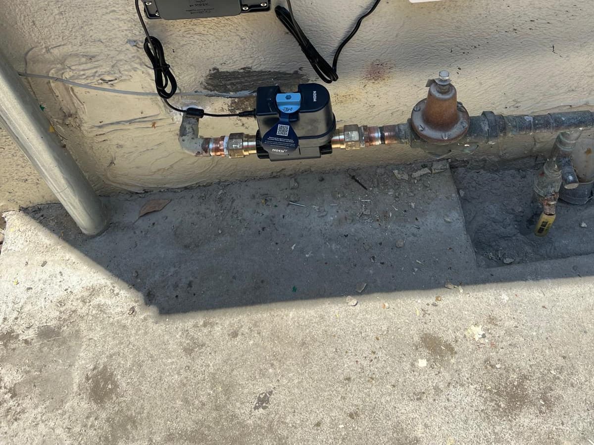 Leak detection and smart shutoff | A+ Electric & Plumbing Smart water shutoff and leak monitor installed by A+ Electric & Plumbing in Los Angeles.
